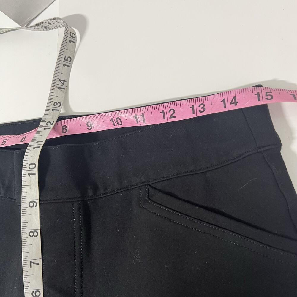 Spanx Womens High Rise Skinny Capri Pants Large Petite PL Black Pull On Stretch - Picture 11 of 13